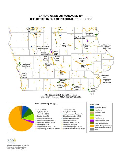 Map of State Parks in Iowa